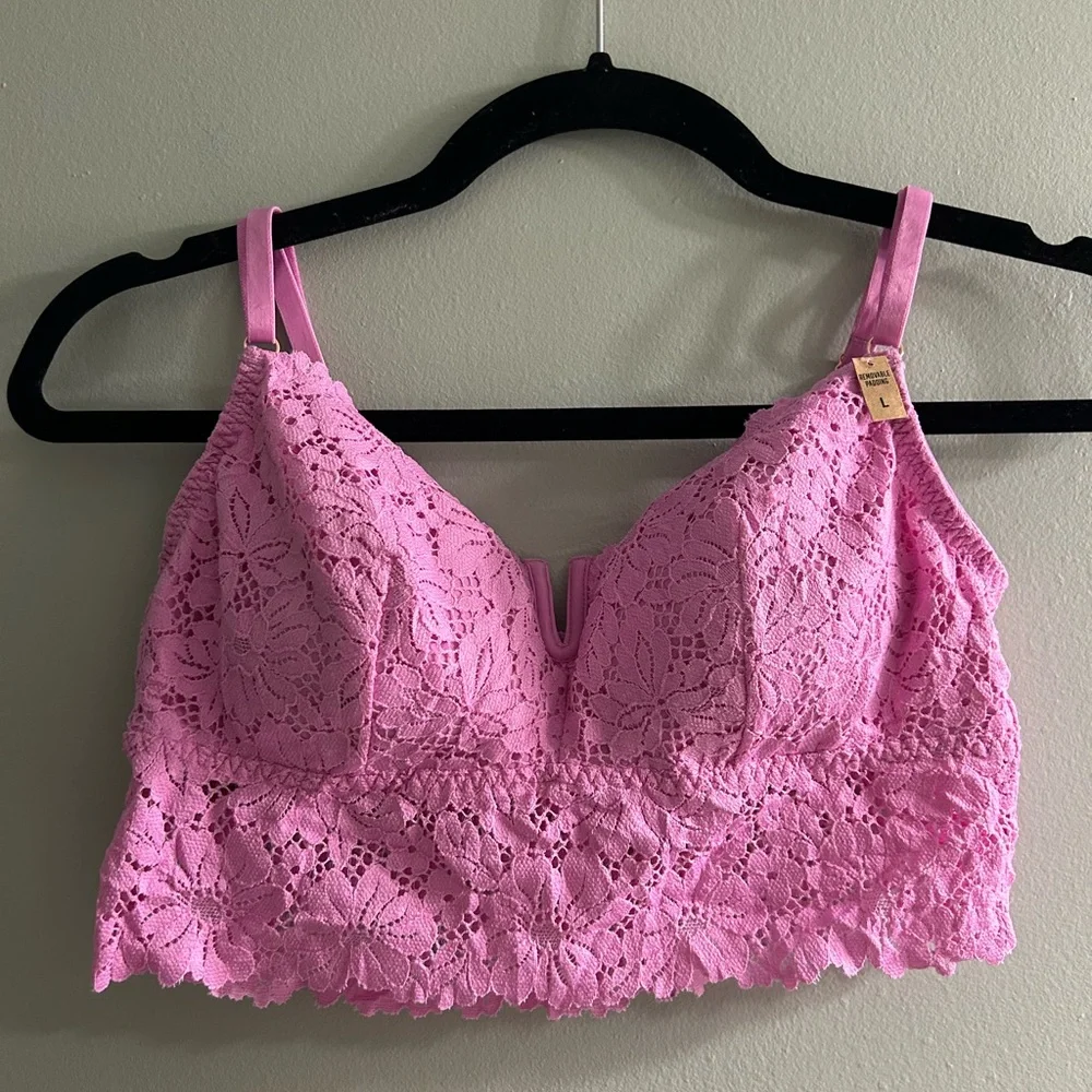 NWT pink Victoria’s Secret lace bralette - Picture 1 of 4